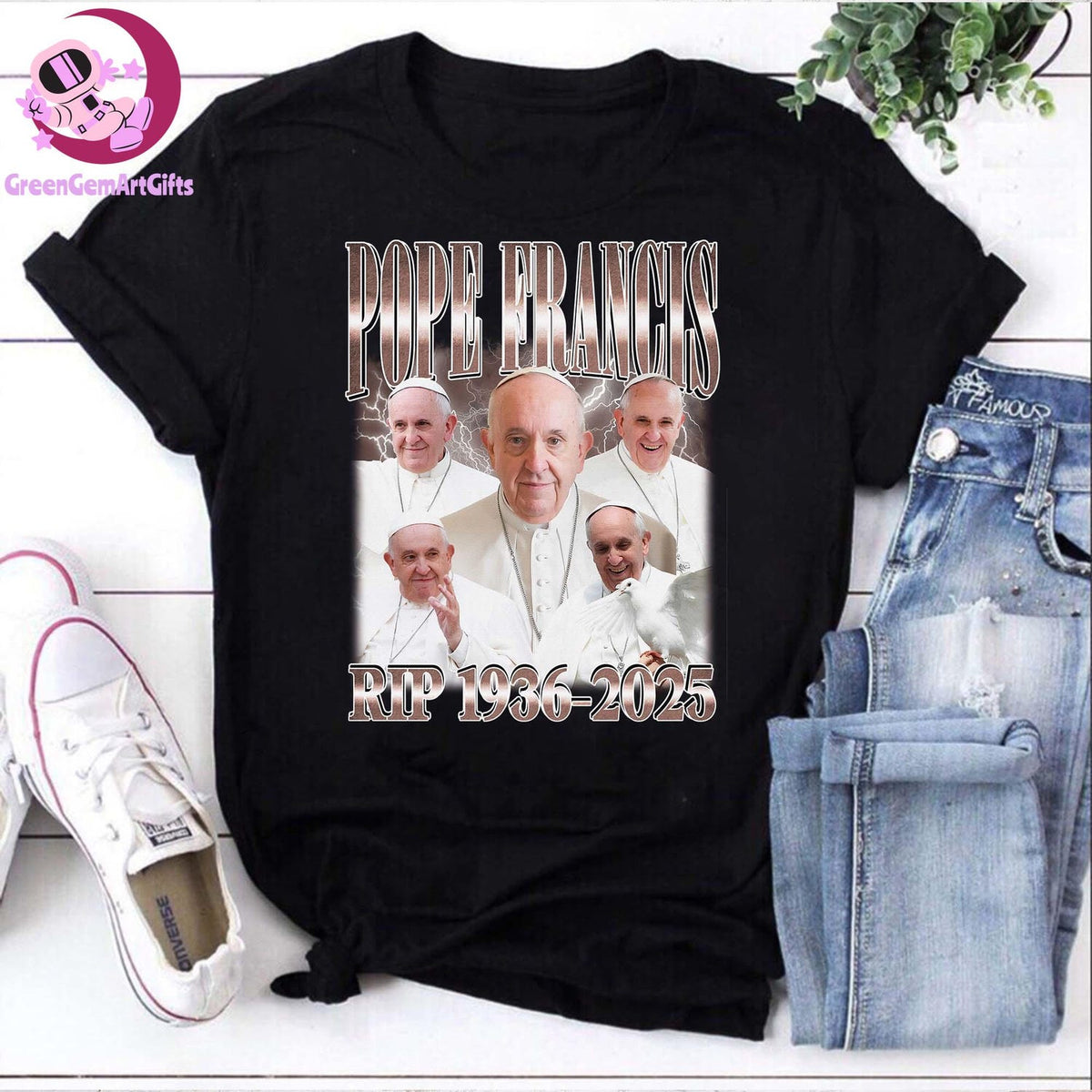 Pope Francis Bootleg Vintage Shirt, Rip Pope Francis Sweatshirt, Pope Francis Memorial T-Shirt, In Loving Memory Tee, RIP Pope Shirt