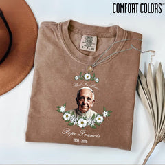 Comfort Colors� Rest In Peace Pope Francis Shirt, Franciscus Shirt, Religious Shirt, Trendy Pope Shirt, Pope Francis Tribute Shirt, RIP Papa