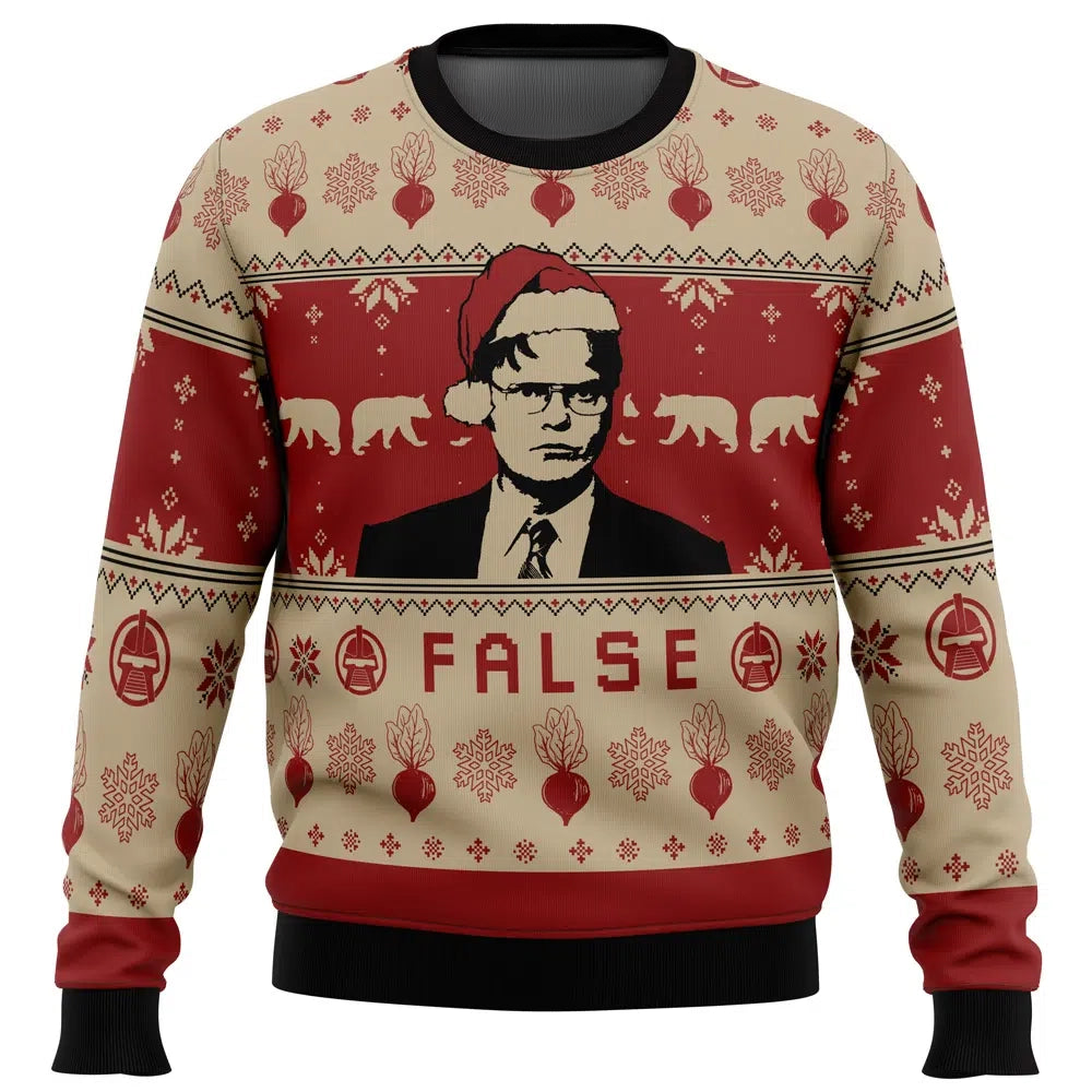 False The Office Ugly Christmas Sweater