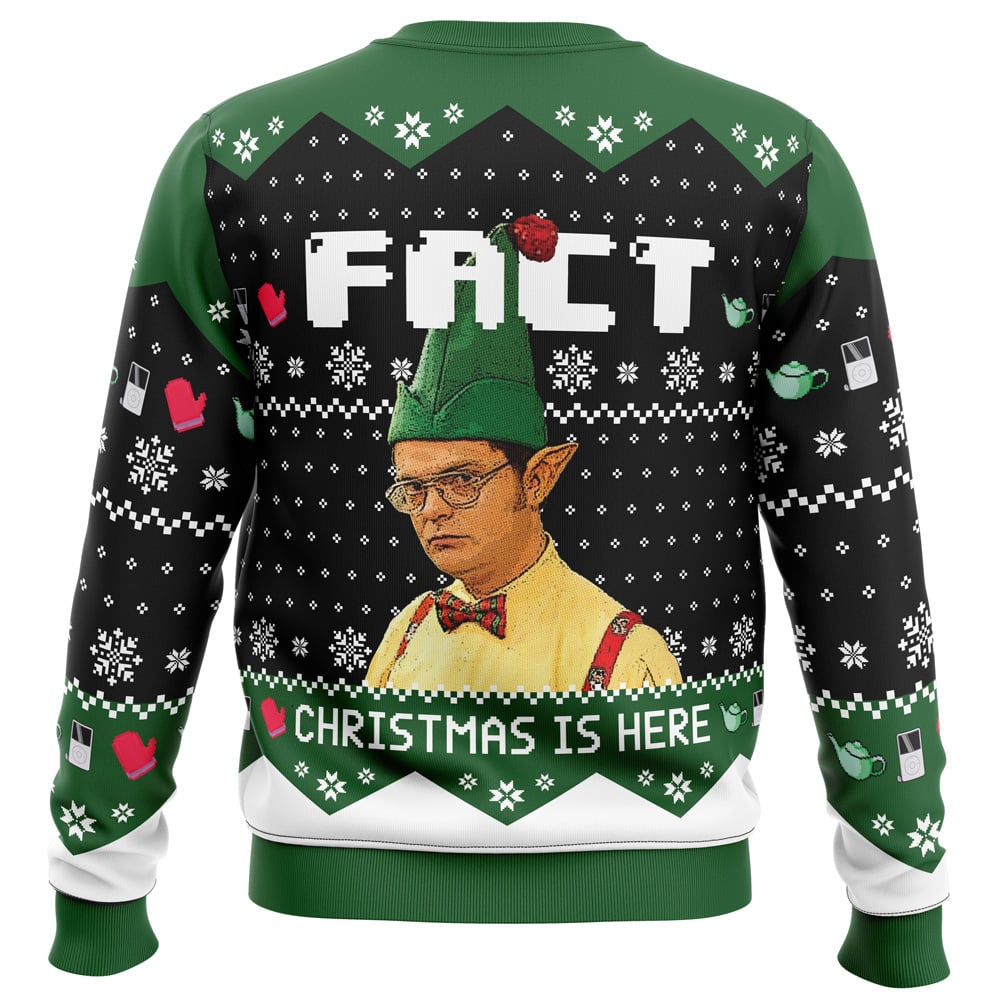 Fact Christmas Is Here The Office Ugly Christmas Sweater