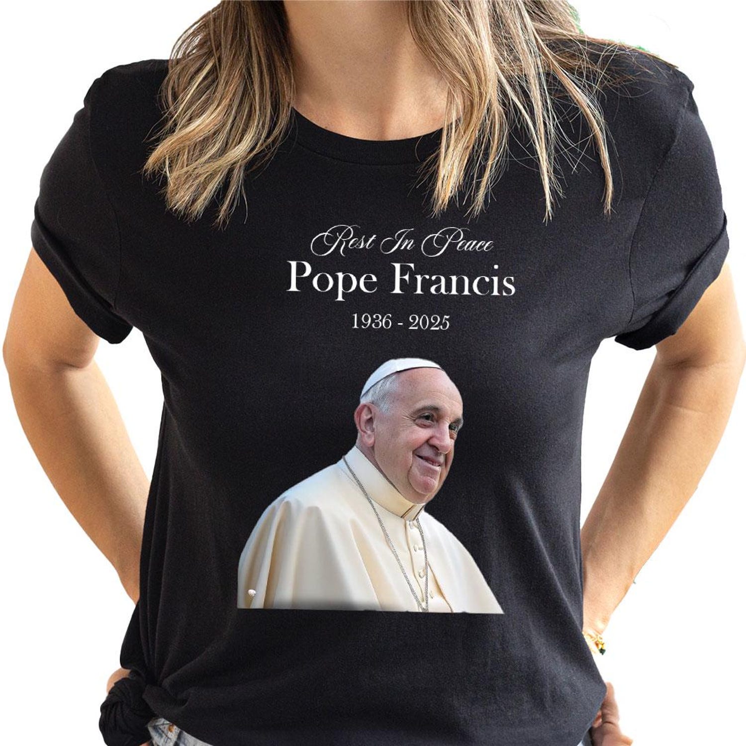 Pope Francis Shirt, RIP Pope Francis T-Shirt, Pray for Pope Francis Commemorative Shirt, Vatican Catholic Shirt, Christian Tee, Francis Tee