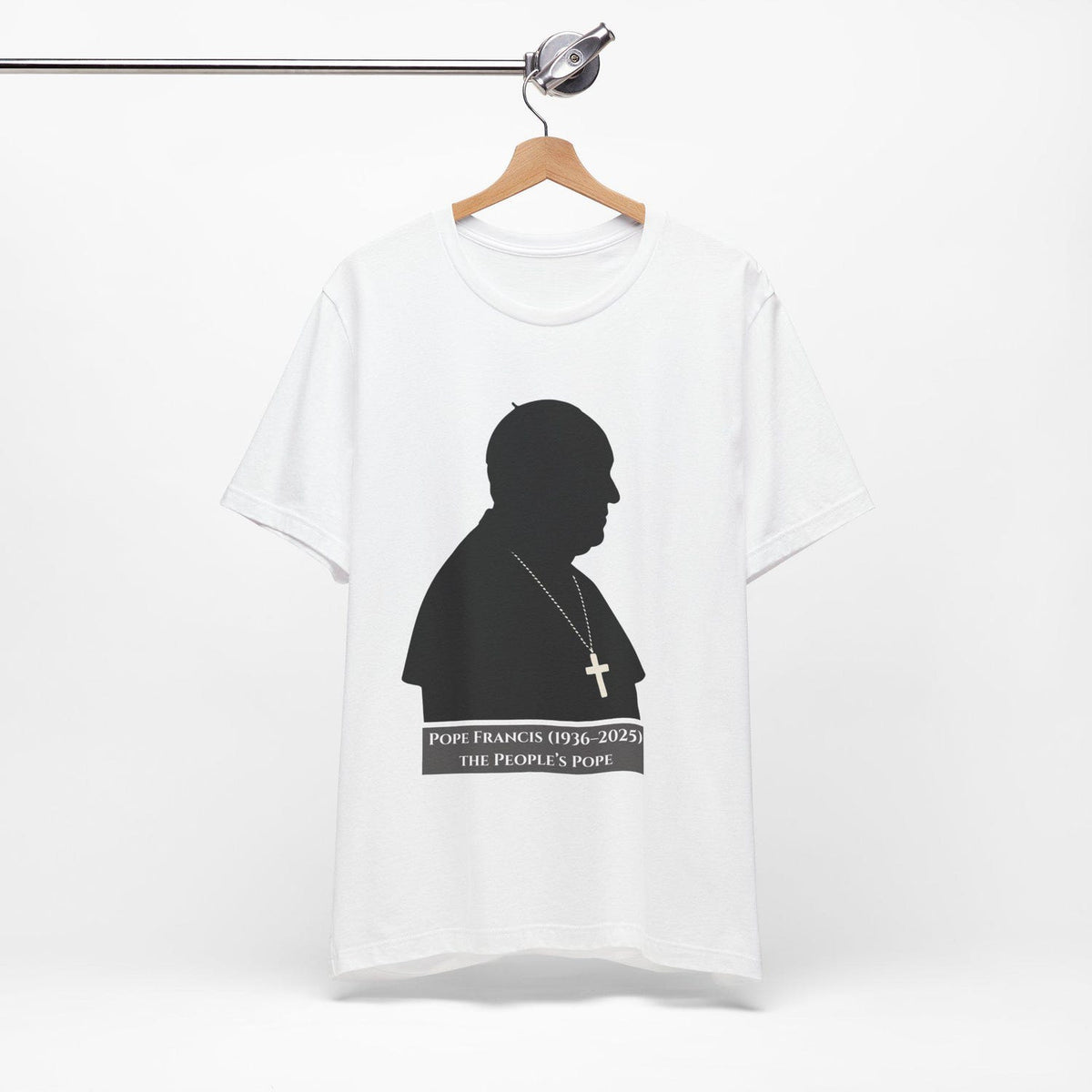 Pope Francis The People's Pope Tribute Tee, Soft Cotton Short Sleeve Shirt, Catholic Faith Apparel, Memorial Mourning Wear