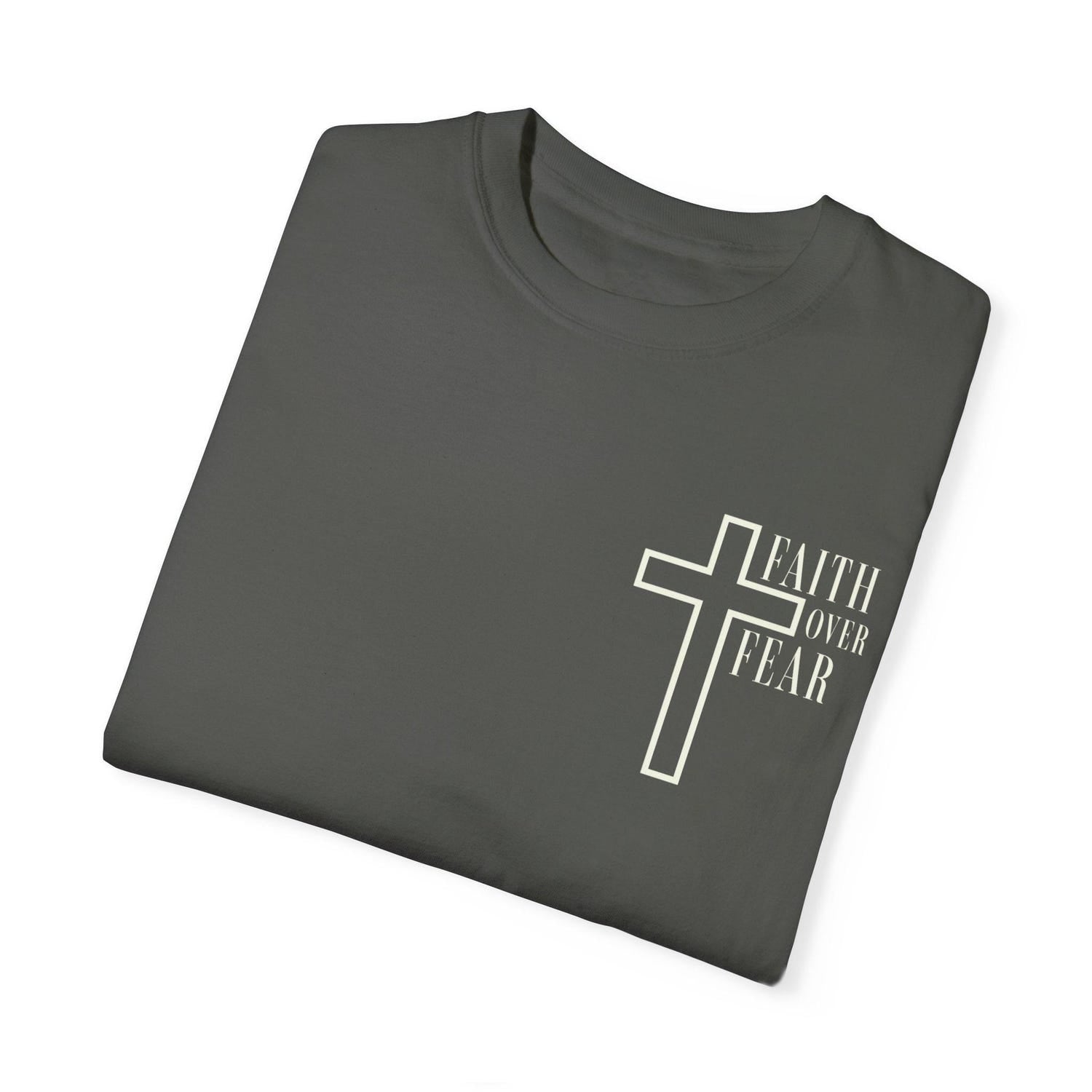 Faith over Fear - Christian -Casual Comfort Unisex T-shirt, Soft Cotton Tee, Trendy Oversized Top, Everyday Wear, Gift for Friends -Jesus