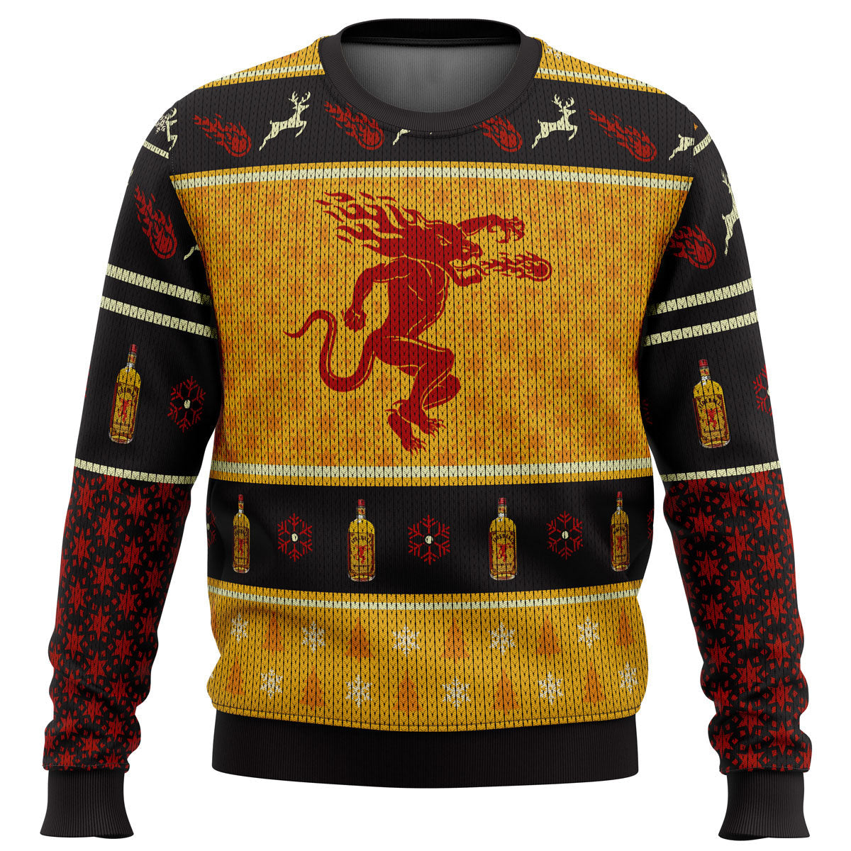 Fireball Cinnamon Whisky Ugly Christmas Sweater