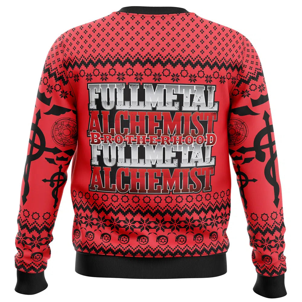 Flamel's Cross x Transmutation Circle Full Metal Alchemist Ugly Christmas Sweater