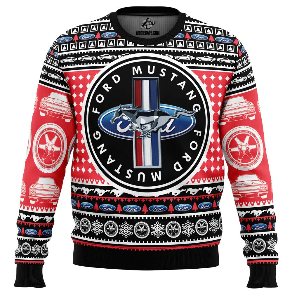 Ford Mustang Ugly Christmas Sweater