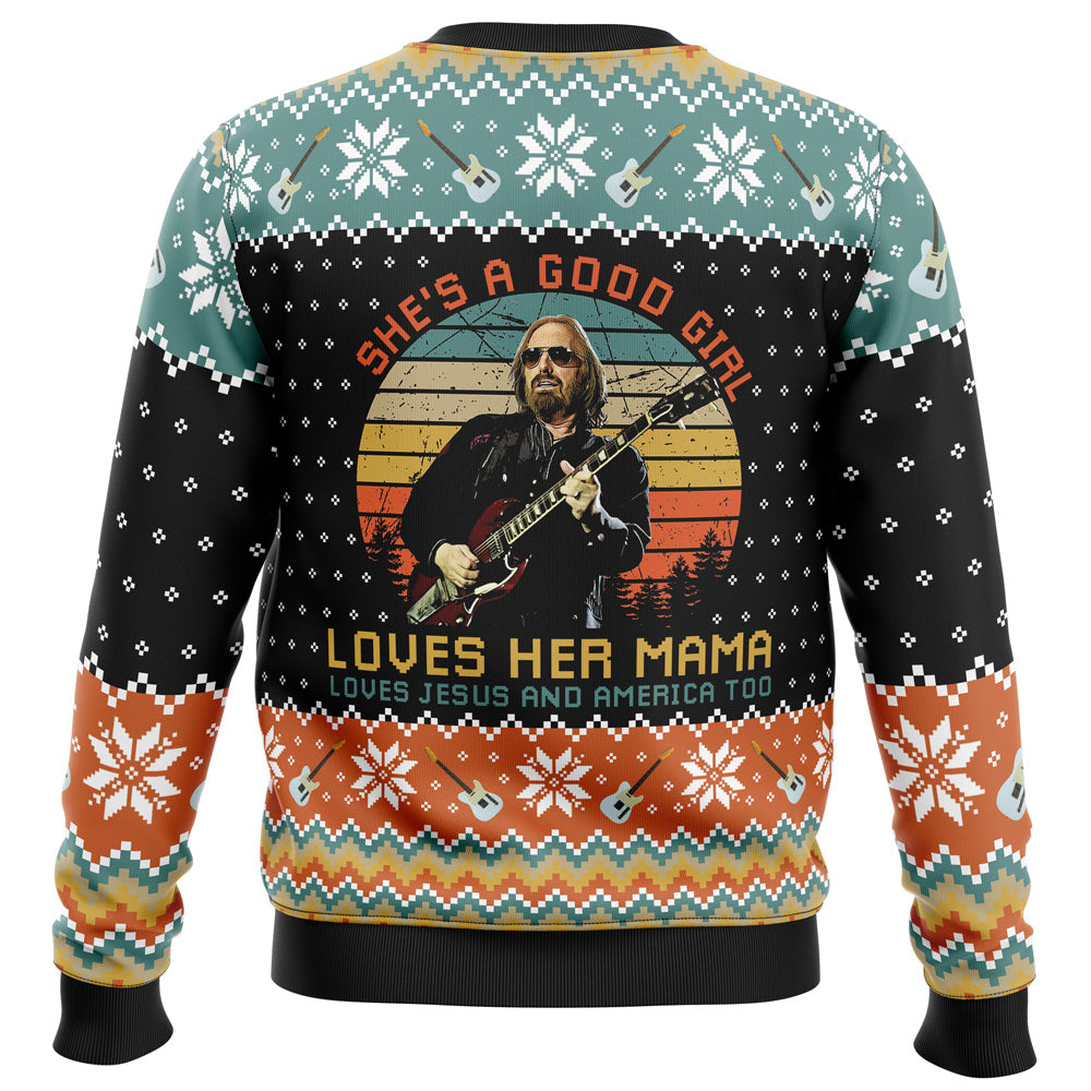 Free Fallin' Tom Petty Ugly Christmas Sweater