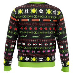 Frogs, Logs & Automobiles Frogger Ugly Christmas Sweater