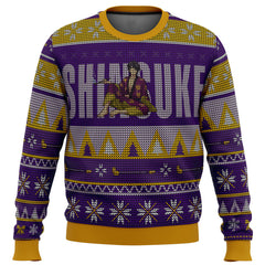 Gintama Smokin Shinsuke Ugly Christmas Sweater