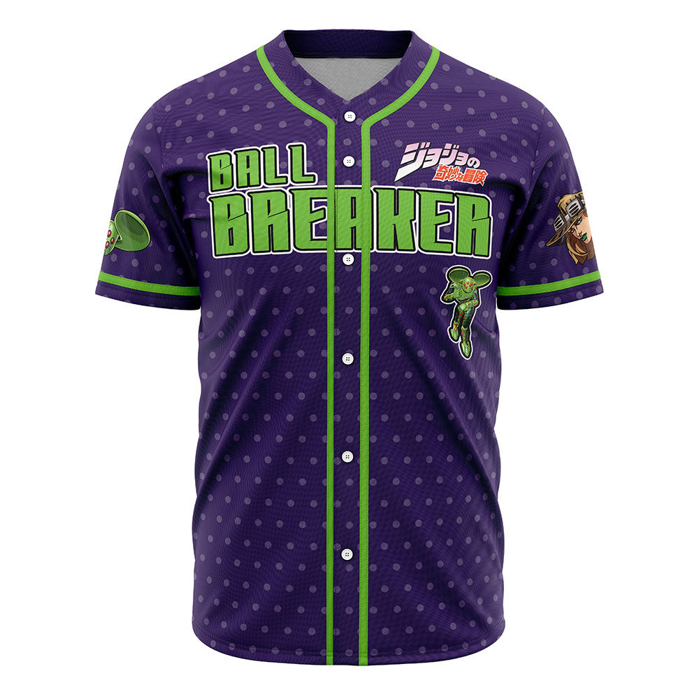 Gyro Zeppeli Ball Breaker Jojo's Bizarre Adventure Baseball Jersey