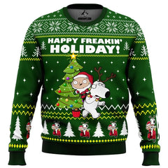 Happy Freakin Holidays Family Guy Ugly Christmas Sweater