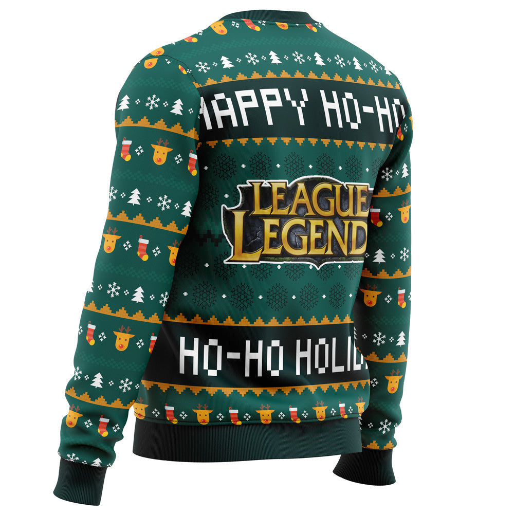 Happy Ho-Ho-Ho Holidays League of Legends Ugly Christmas Sweater