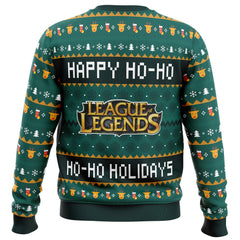 Happy Ho-Ho-Ho Holidays League of Legends Ugly Christmas Sweater