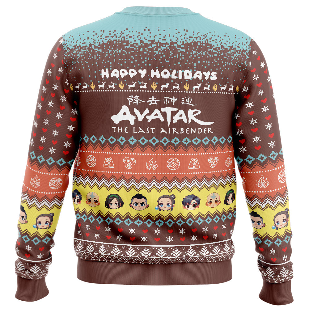 Happy Holidays Avatar The Last Airbender Ugly Christmas Sweater