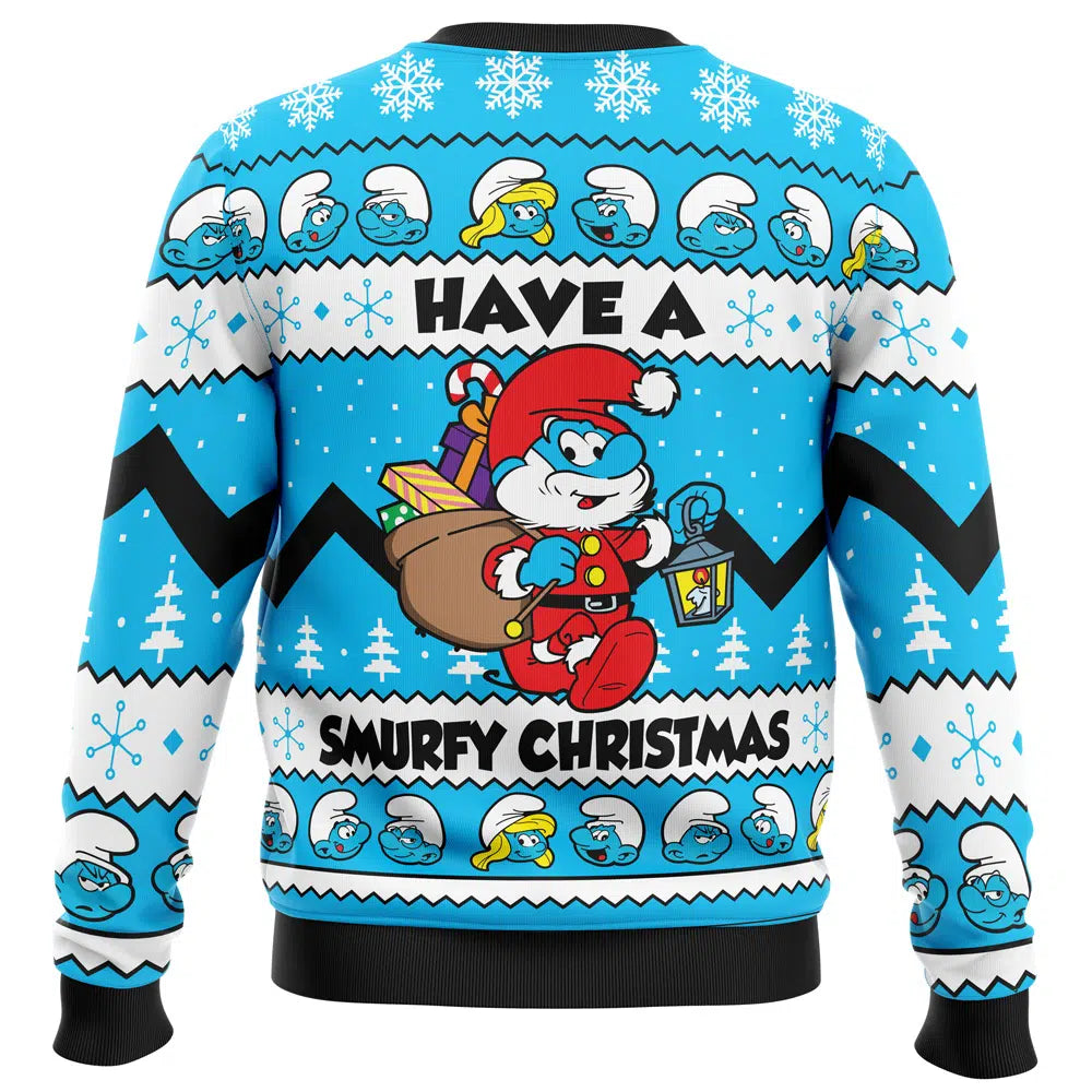 Have a Smurfy Christmas Smurfs Ugly Christmas Sweater