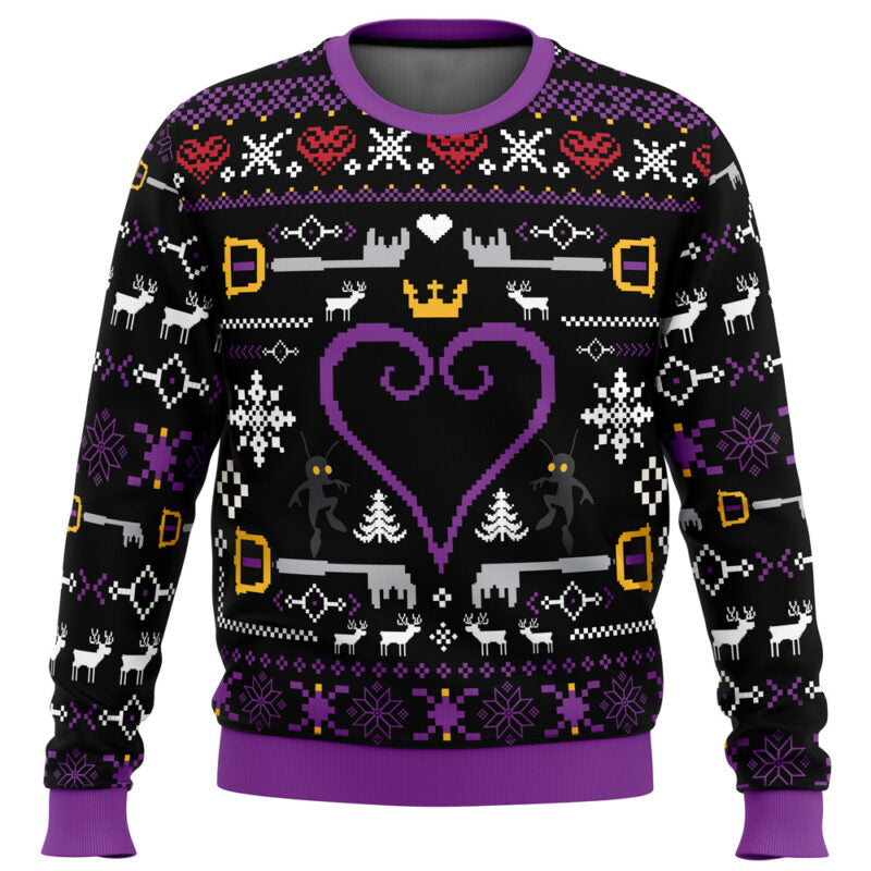 Hearts Kingdom Hearts Ugly Christmas Sweater