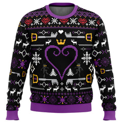 Hearts Kingdom Hearts Ugly Christmas Sweater