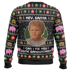 Hey Santa Can I Fix You Some Sandwiches Bad Santa Ugly Christmas Sweater