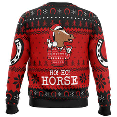 Ho! Ho! Horse Bojack Horseman Ugly Christmas Sweater