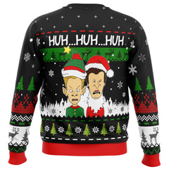 Huh...Huh...Huh... Beavis and Butthead Ugly Christmas Sweater