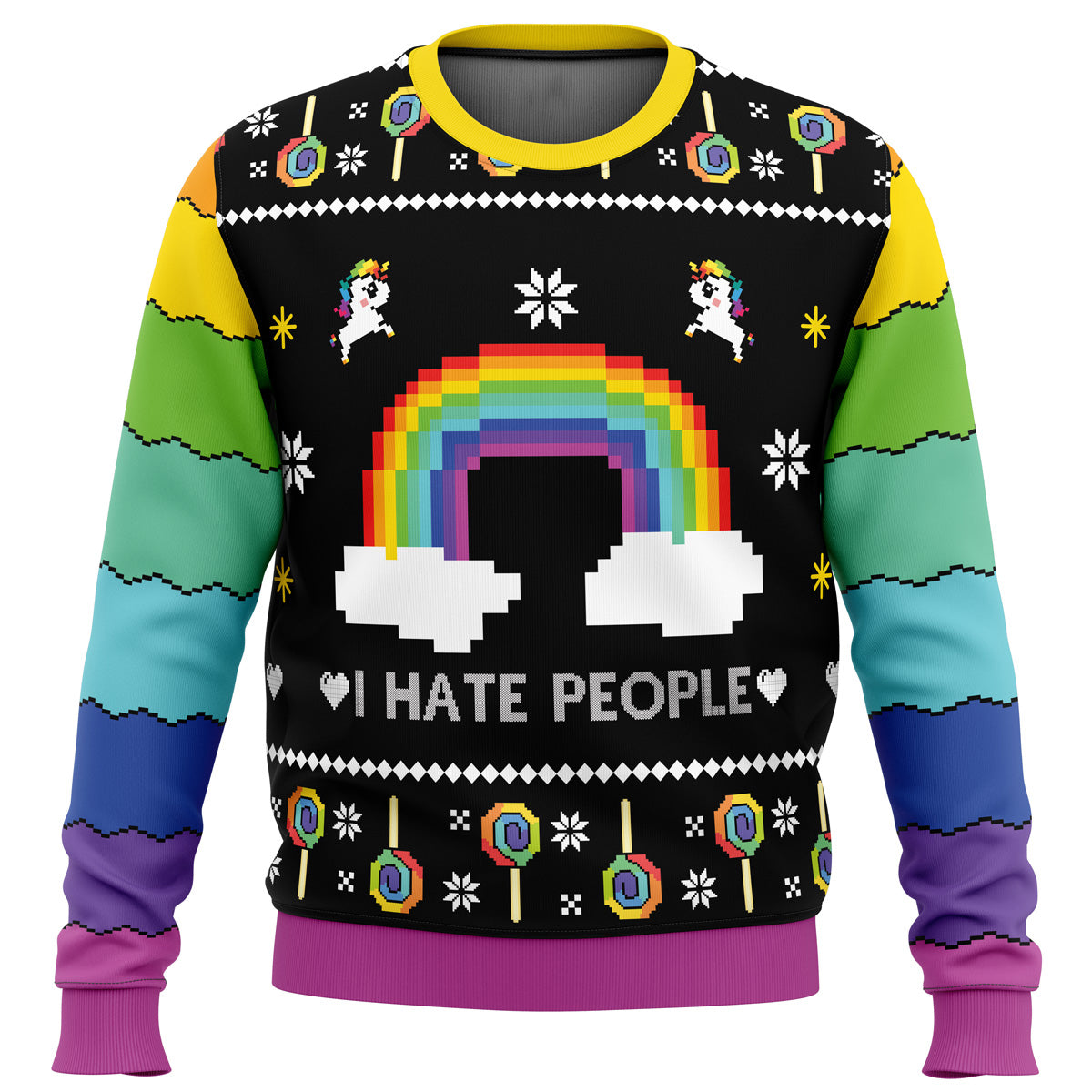 I Hate People Ugly Christmas Sweater