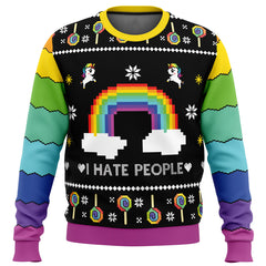 I Hate People Ugly Christmas Sweater