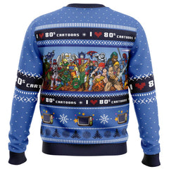 I love the 80s Cartoons Ugly Christmas Sweater