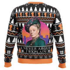 I Never Argue I Explain Downton Abbey Ugly Christmas Sweater