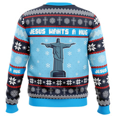 Jesus Wants a Hug Hellsing Ugly Christmas Sweater