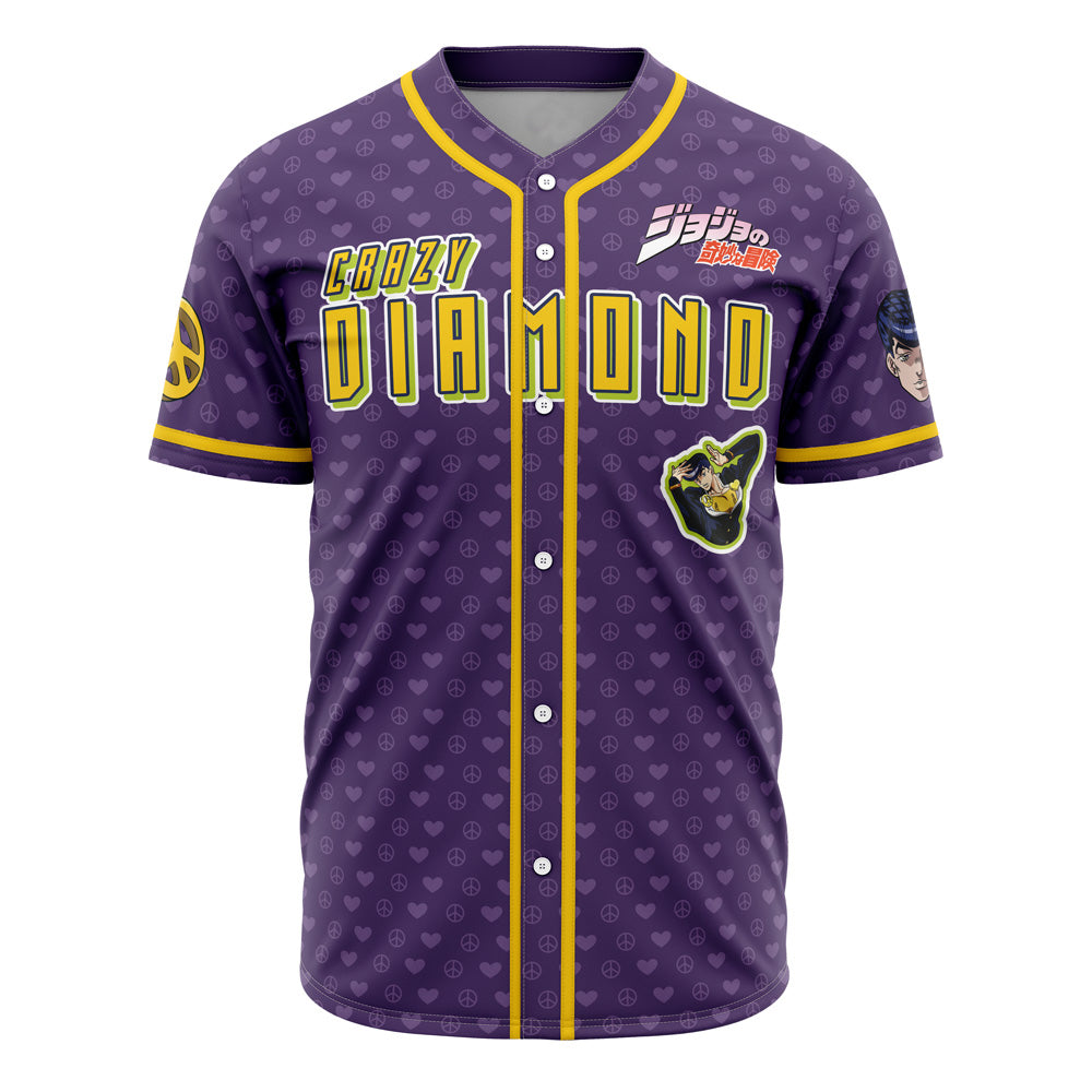 Josuke Shining Diamond Jojo's Bizarre Adventure Baseball Jersey