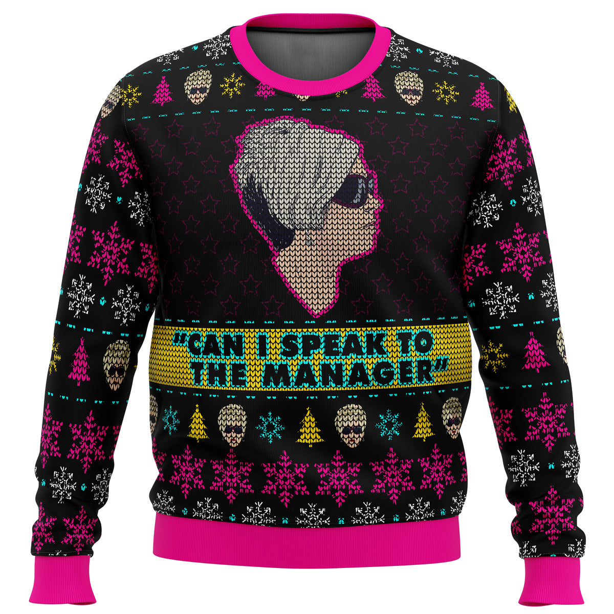 Karen Talks to Manager Meme Ugly Christmas Sweater