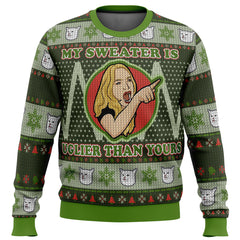 Karen Yelling at Grumpy Cat Meme Ugly Christmas Sweater