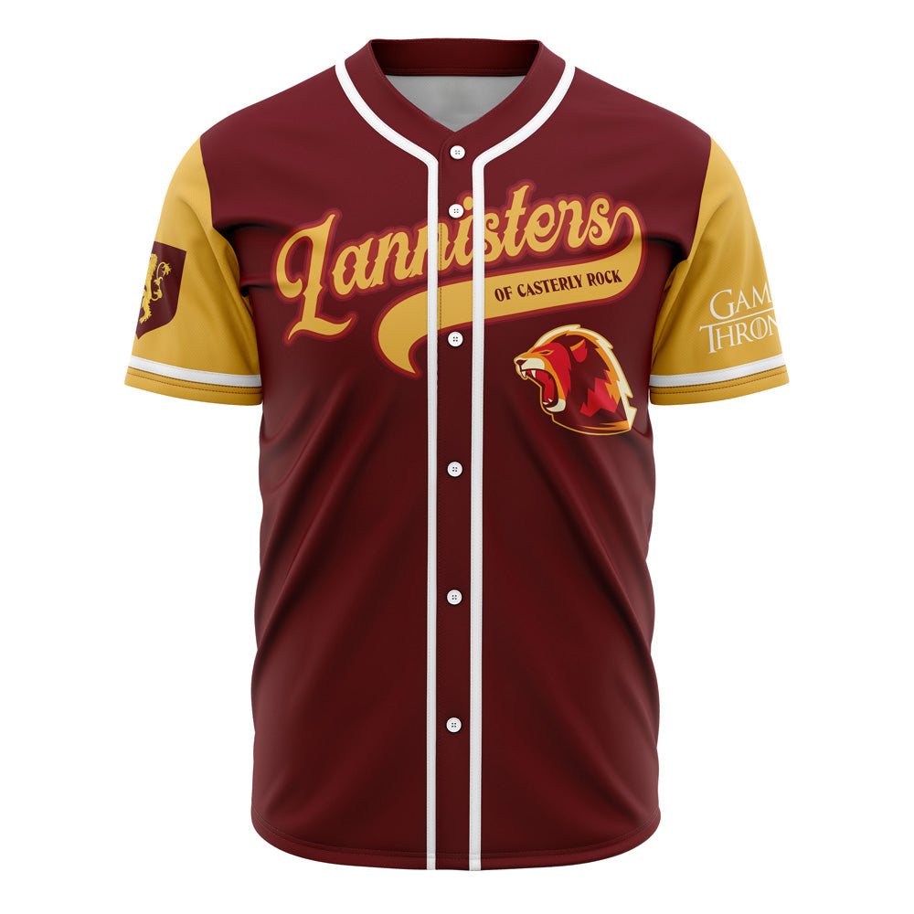 Lannisters of Casterly Rock Game of Thrones Baseball Jersey