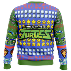 Leonardo Rise of the Teenage Mutant Ninja Turtles Ugly Christmas Sweater