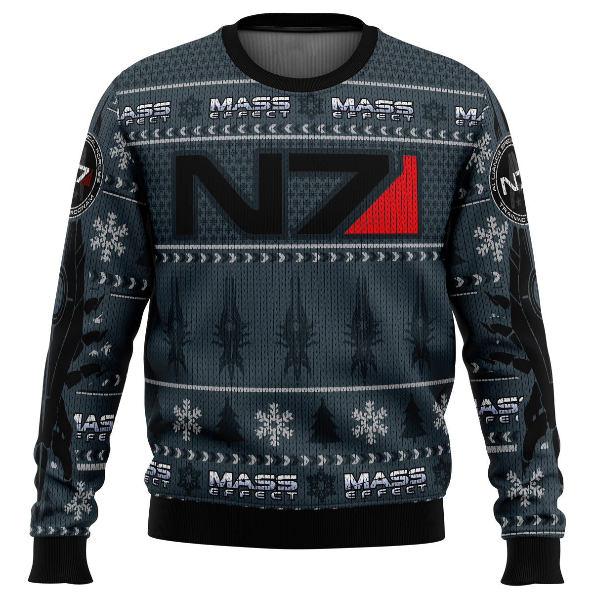 Mass Effect N7 Ugly Christmas Sweater