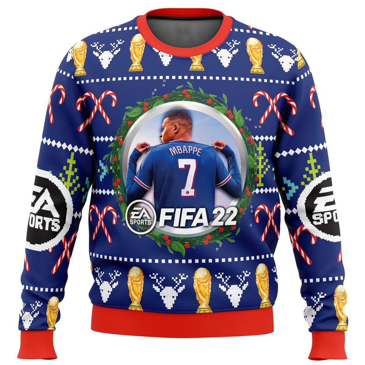 Mbappe EA Sports FIFA Ugly Christmas Sweater