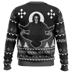 Merry Crowmas The Crow Ugly Christmas Sweater