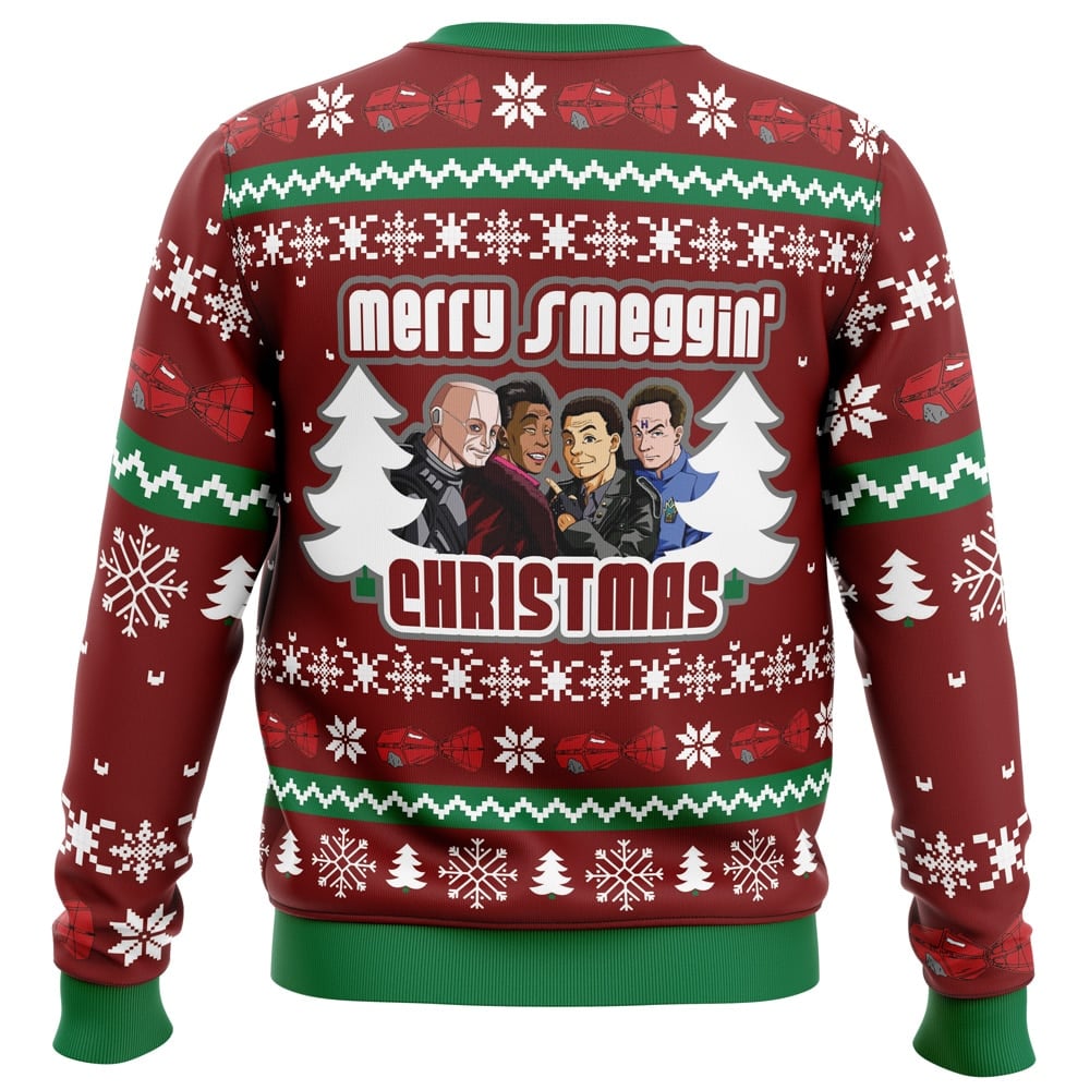 Merry Smeggin’ Christmas Red Dwarf Ugly Christmas Sweater