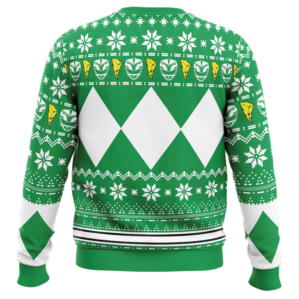 Mighty Morphin Green Ranger Power Rangers Ugly Christmas Sweater