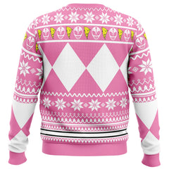 Mighty Morphin Pink Ranger Power Rangers Ugly Christmas Sweater