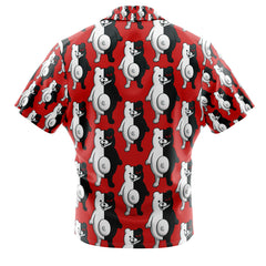 Monokuma Danganronpa Button Up Hawaiian Shirt