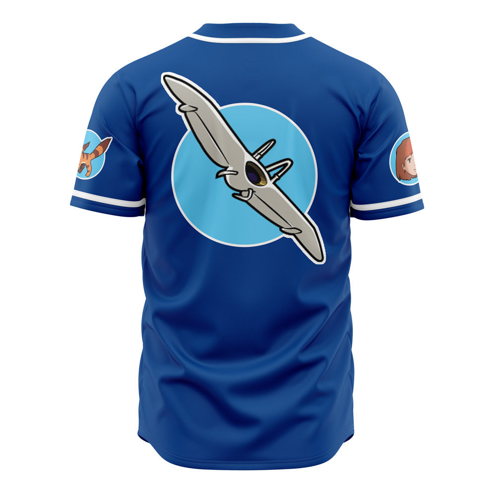 Nausicaa of the Valley of the Wind Studio Ghibli Baseball Jersey