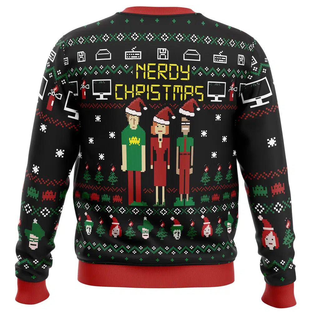 Nerdy Christmas The IT Crowd Ugly Christmas Sweater