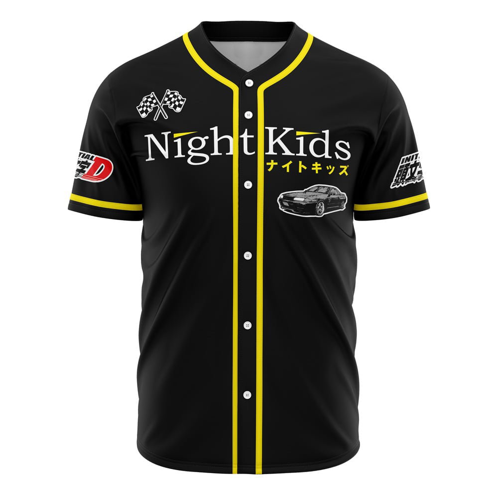 Night Kids Initial D Baseball Jersey