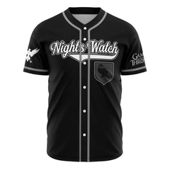 Night's Watch Snow Game of Thrones Baseball Jersey