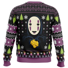 No Face Gold Nuggets Spirited Away Ugly Christmas Sweater