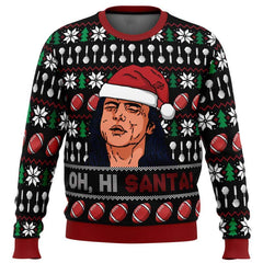 Oh Hi Santa The Room Ugly Christmas Sweater