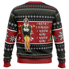 OMG Santa Elf Ugly Christmas Sweater