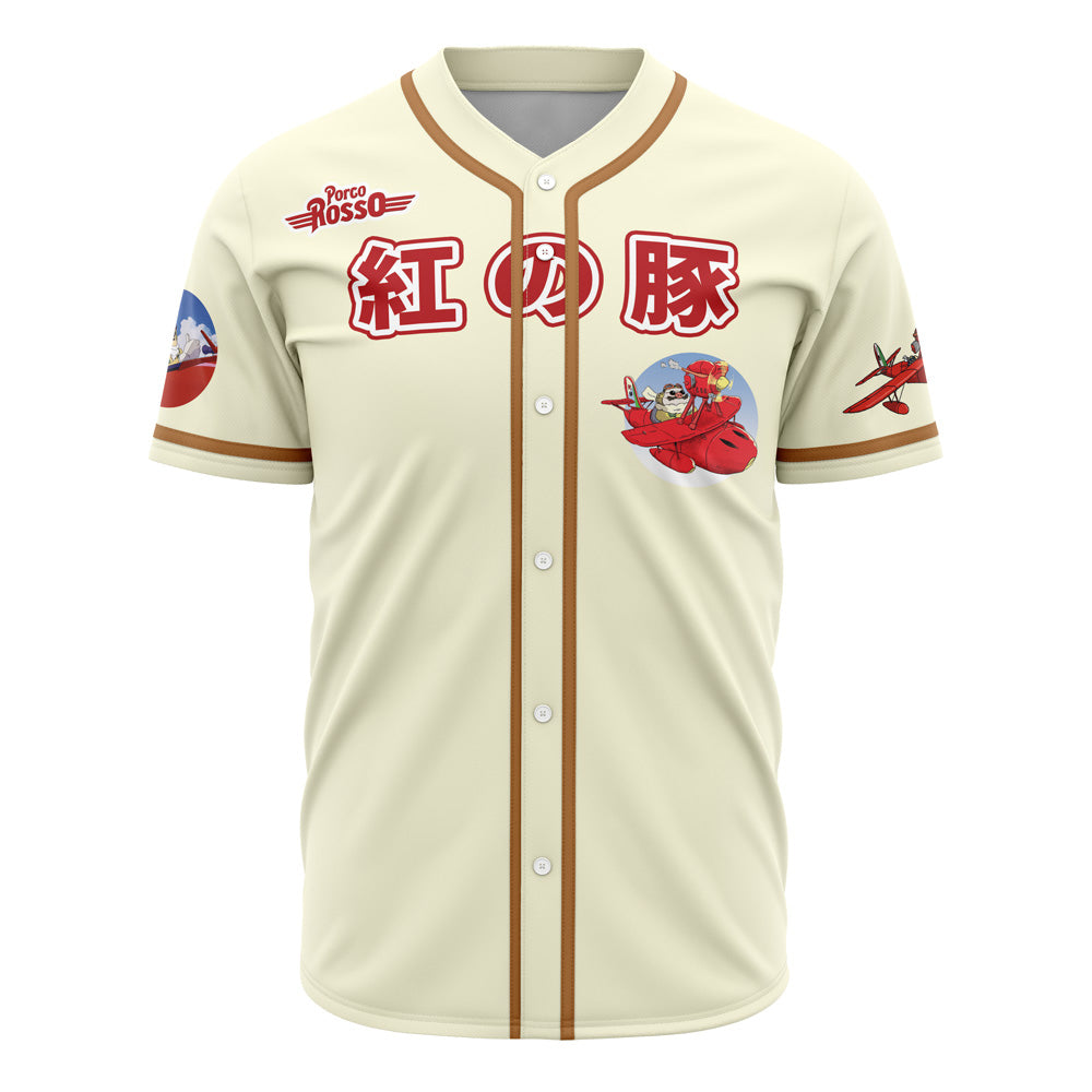 Porco Rosso Studio Ghibli Baseball Jersey