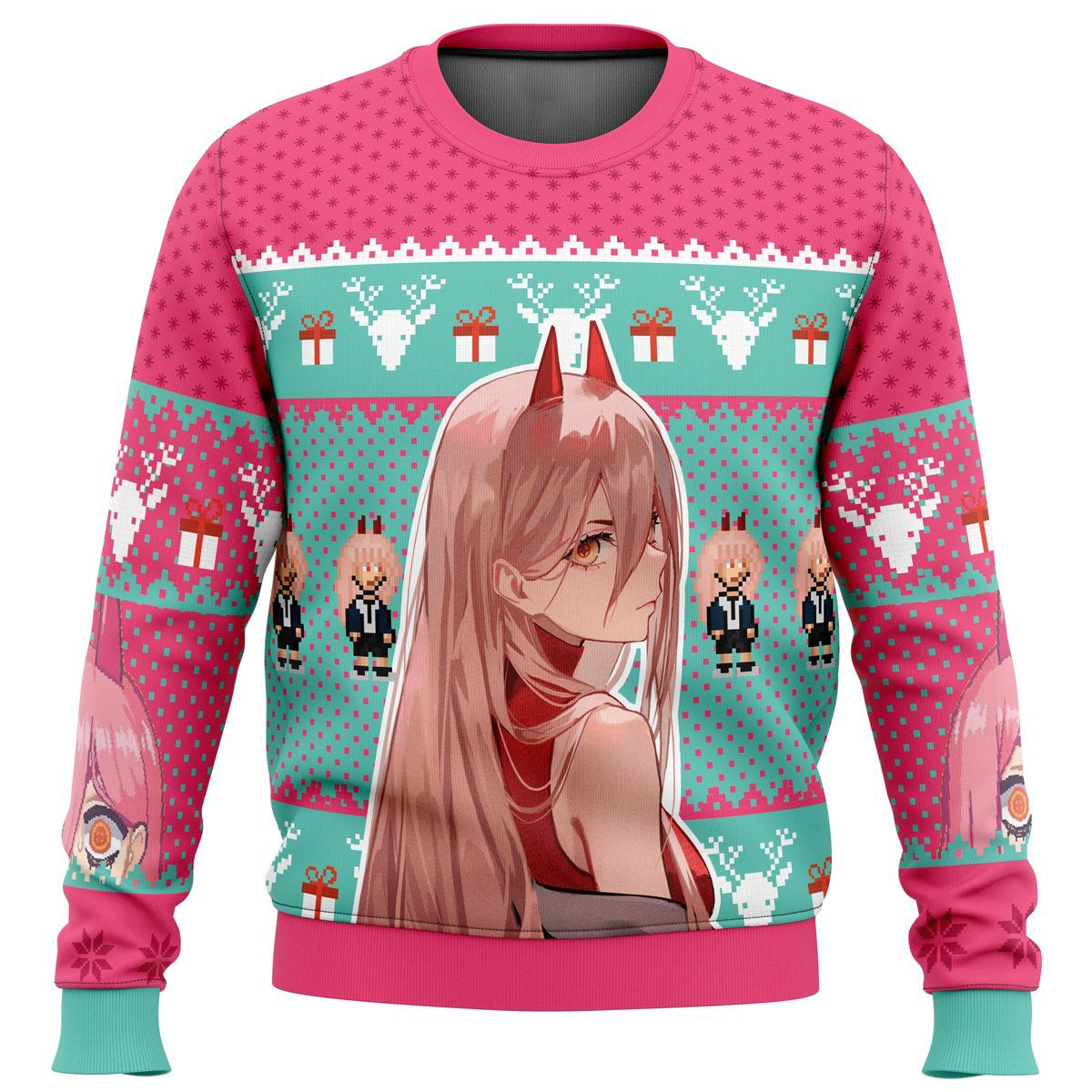 Power Chainsaw Man Ugly Christmas Sweater